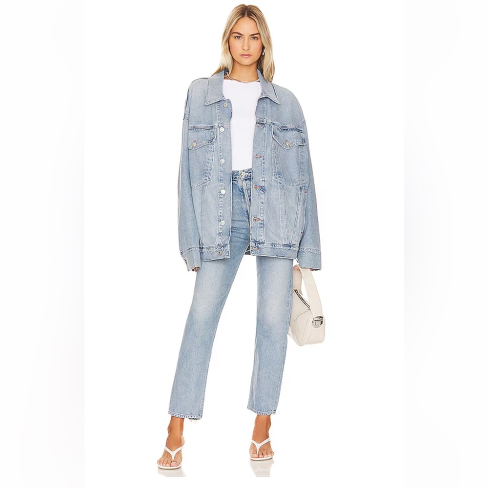 Agolde Wayne Oversized Denim Jacket NWT - Picture 5 of 10